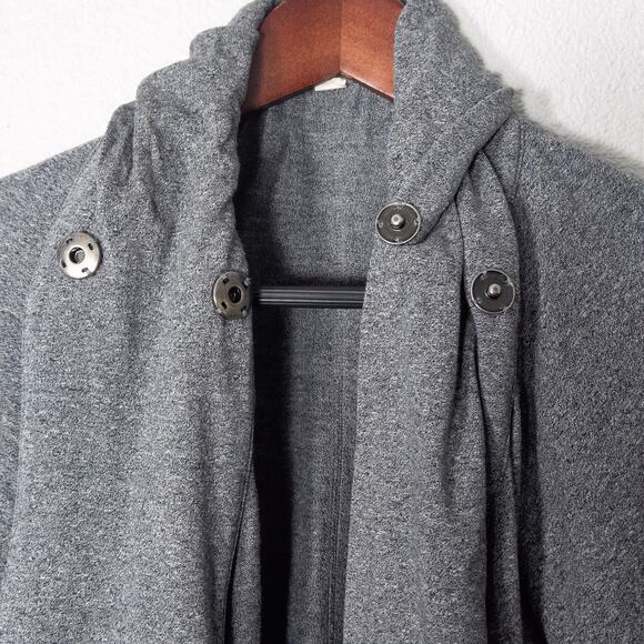 Lululemon Women’s Cardigan Rulu Rally Wrap Athleisure Quiet Luxury Gray Drape M - Picture 3 of 8